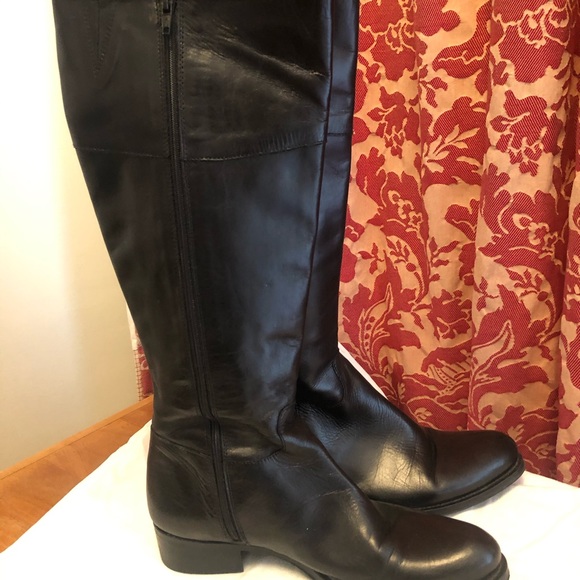 Ladies tall leather boot - Picture 4 of 6